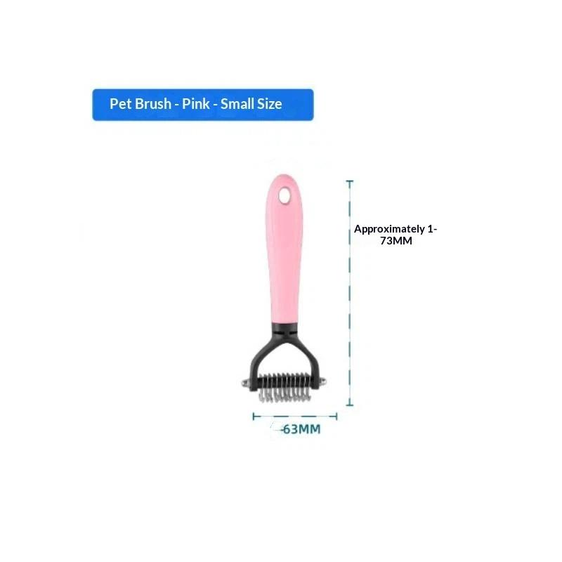 Pet Grooming Dematting Comb Double Sided Safe Blades Non Slip Handle For Dogs Cats Long Haired Pets Grooming