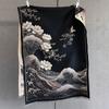 Autumn New Plant Flower Print Scarf Autumn and Winter Imitation Cashmere High-end Warm Scarf Shawl Women
