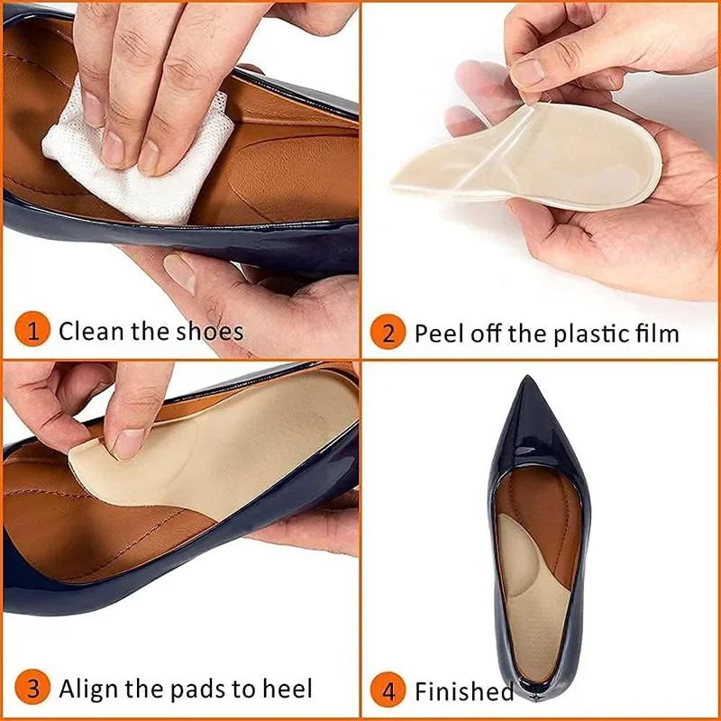 2pcs Professional Arch Orthotic Support Insole Foot Plate Flatfoot Corrector Shoes Cushion Foot Care Insert Insoles Silicone Gel
