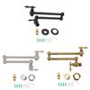 Folding Stretchable Faucet G1/2 Wall Mounted Kitchen Faucet Single Cold 360 Degree Rotating Sink Faucet Folding Copper Water Tap