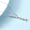 Xiaomi Silver Color Necklace Ladies Elegant Chain Necklace Fashion Stars Tassel Sterling Silver Jewelry Round R Necklace