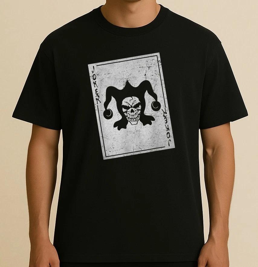 Joker Skeleton Playing Card Gambling T-Shirt S-4XL M