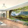 Custom Size Oil Painting Natural Big Tree Landscape Scenery 3D Wall Paper Home Decor Mural Bedroom Decor Self-adhesive Wallpaper
