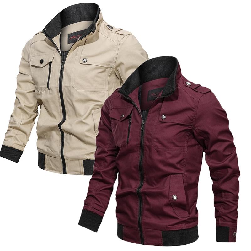 Spring Autumn Fashion Men's Casual Windbreaker Jackets Hooded Jacket Man Coat