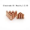 High Compatibility PT100 Plasma For Cutter Electrode 52556 and 51246 Nozzle 1 2mm Tip 20pcs for Efficient Cutting