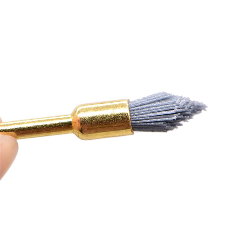 10 Stück Dental-Polierbürste, scharfer Kopf, Zähne, Prophy-Bürsten, Siliziumkarbid-Material