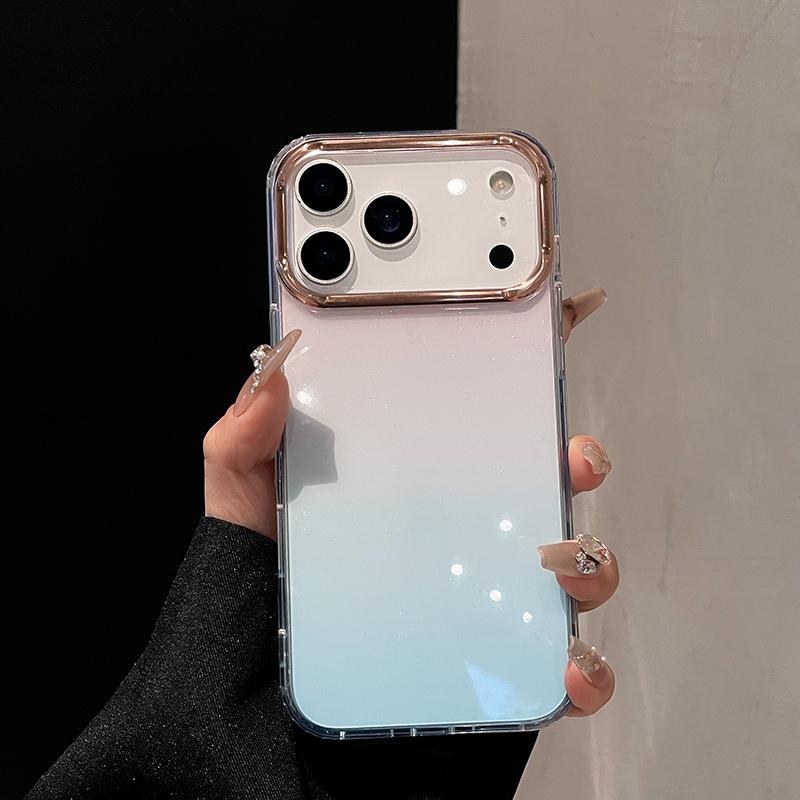 Luxury Glitter Bling Starry Clear Phone Case For iPhone 17 Air 16 14 13 12 11 Pro Max Mini Plus Shockproof Gradient Hard Cover