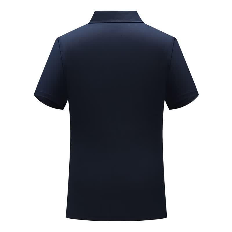 Unisex Solid Color Short Sleeve Polo Shirt