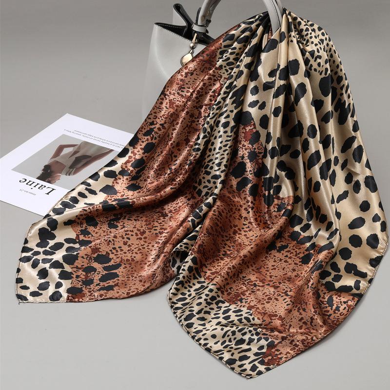 90 Square Scarves, Silk Scarves, Women's New Spring and Summer High-end Sense Versatile, Thin Scarves, Shawls Outside