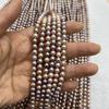 1String, Multi-colored Natural Freshwater Pearls, Boho Handmade Round Pearl Beads for Jewelry Making DIY Crafts (Beads 5-6mm, Length 36cm)