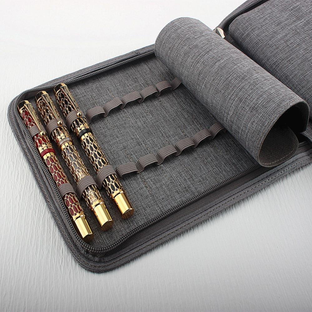 Pen Container Bag Large Capacity Fountain Pencil Case 10 /24/48 Slots    Student Stationery