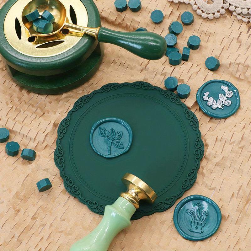 Silicone Sealing Wax Board Pad Round Lace Wax Seal Fire Lacquer Mold Paint Backing For DIY Wedding Party Gifts Sealling Wax Pads