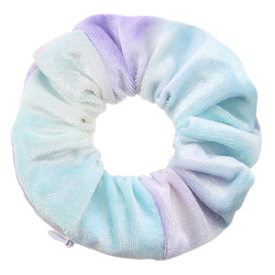 Solid Colour With Hidden Zip Pocket Sturdy And Durable Fabric Elastic Hairbandversatile Accessorystylish Hair Styling Tool