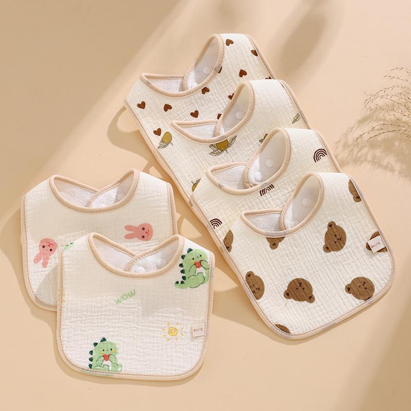 Baby Waterproof U-Shaped Cotton Gauze Bib