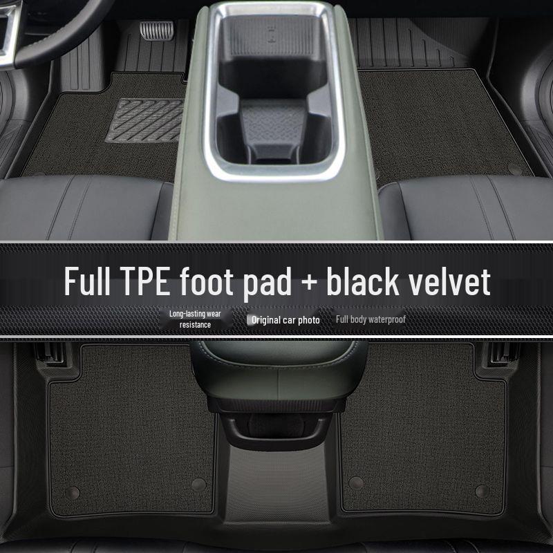 New Yueye PLUS TPE Floor Mats: Full Coverage for Baojun Driver's Side & Trunk