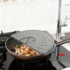 Food Grade Splatter Cover Foldable Silicone Splatter Shield Oil Splatter Guard  Cutlet Cooking
