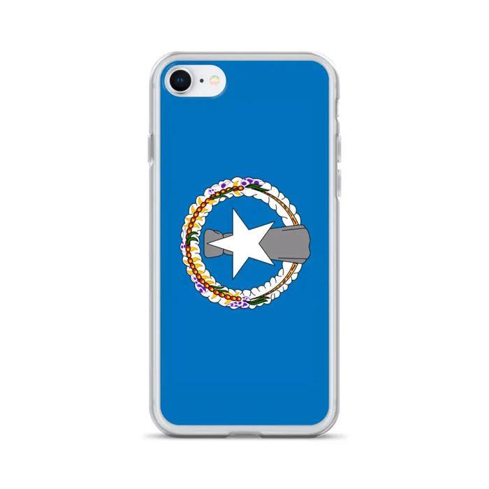 Coque Téléphone – Drapeau des Îles Mariannes du Nord – Compatible iPhone 8 Plus – Étui Souple – Résistant et Antichoc – Pixelforma