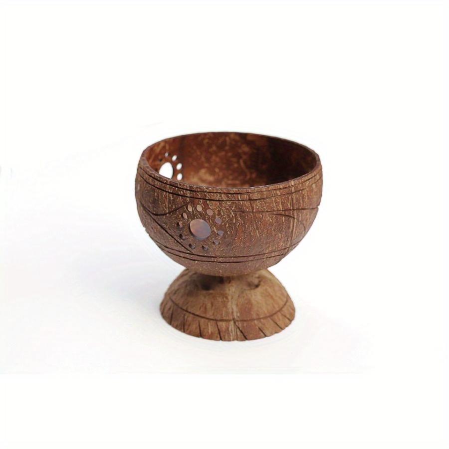 

1 шт. полые бокалы из кокосовой скорлупы, десертная миска, миска для орехов, миска для закусок, столовая посуда из кокосовой скорлупы, поднос для хранения бокалов, украшение для стола, подсвечник Sunflower pattern