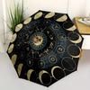 1 Stück Astrologie Rad Automatischer Faltregenschirm, Tragbares & Faltbares Design mit 8 Speichen, Lässiges Outdoor-Accessoire yy250805144