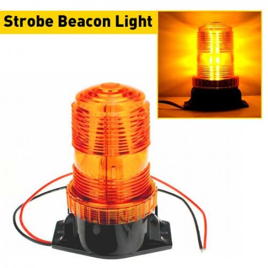 Amber 30 LED Car Strobe Light Warning Light Flash Beacon Light Rooftop EOA