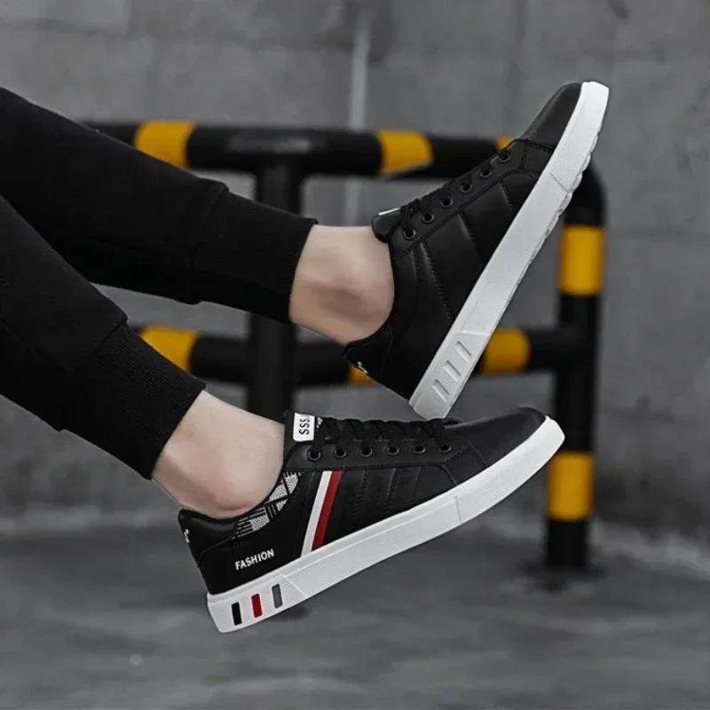 Fashion Men's Flats Shoes Luxury Men's Sneakers Spring Autumn 2025 Outdoor Sport Shoes for Men Fashion Vulcanized Shoe Tenis Para Hombre