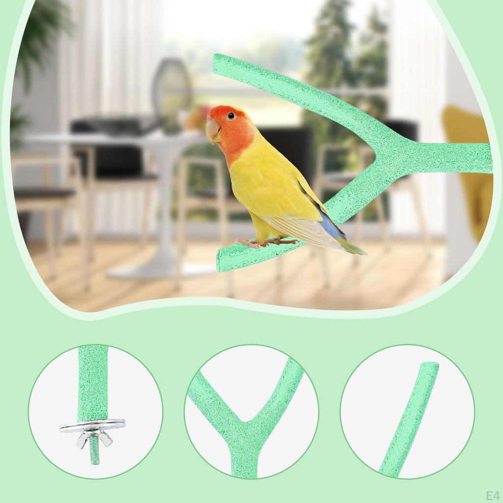 Parrot Perch Stand Toy Bird Cage Climbing Accessories for Small Birds