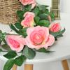 Jinsu Artificial Rose Vine Garland (10-Pack)
