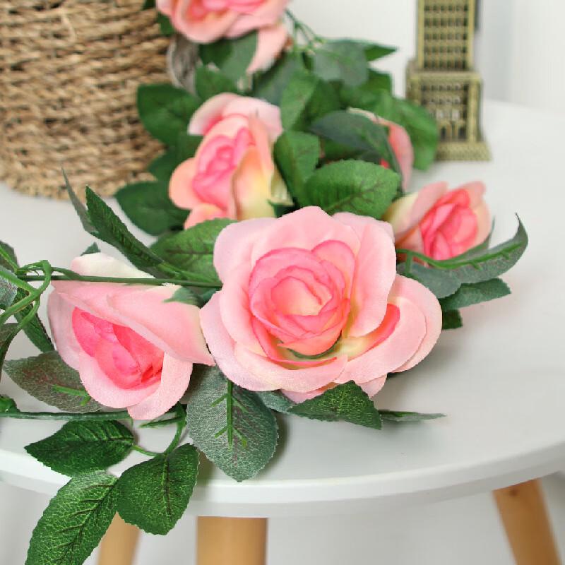 Jinsu Artificial Rose Vine Garland (10-Pack)