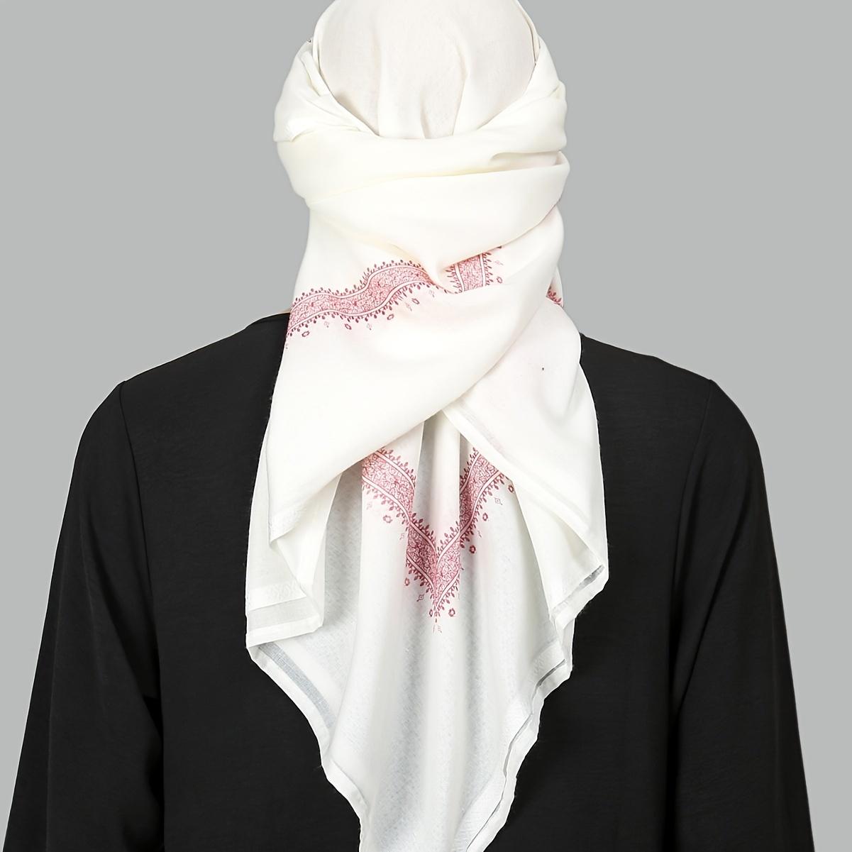 Yto Scarf Men's Trendy Ethnic Prayer Scarf - Fashion Polyester Stole For Ramadan And Religious Ceremonies