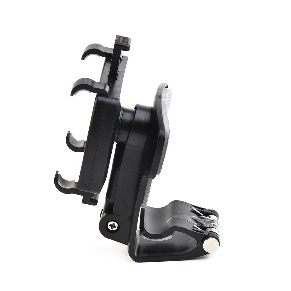 Περιστρεφόμενη 360° Στήριγμα τηλεφώνου ταμπλό αυτοκινήτου ABS Μαύρο