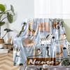 Custom Name Animals Theme Printed Blanket - Perfect for Couch, Bed, Travel & Outdoor Use | Machine Washable, Cozy & Durable.