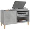 Record Cabinet Concrete Grey 84.5 x 38 x 48 cm Engineered Wood