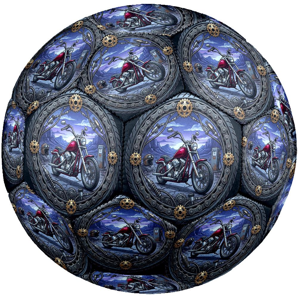 Motorcycle Adventure Desert Round Football Size 5 Adult Ball Suitable for Training Matches and Outdoor Team.