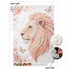 DIY Pearl Embroidery Diamond Painting Kit Majestic Lion Sparkling Beads Art Craft Handmade Decoration Gift for Home