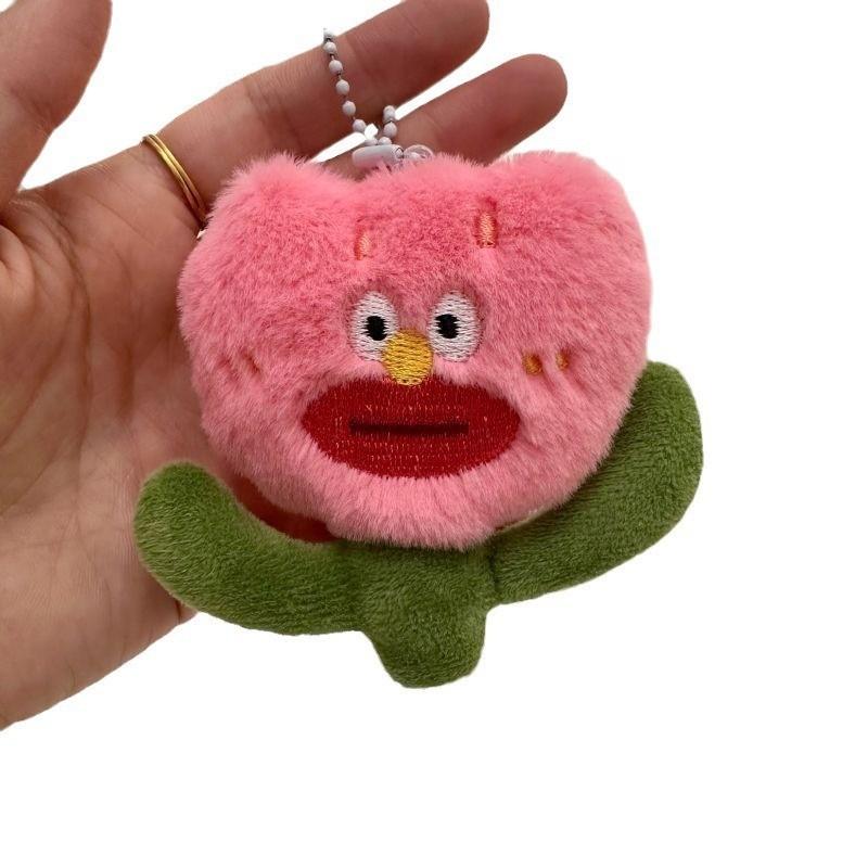 

Милый плюшевый розовый уродливый цветок кулон рюкзак брелок девушка объект рюкзак кулон высокая красота аксессуар розовый