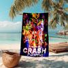 Personalized customized proof beach towel with Crash Bandicoot 4 It's About Time pattern - soft, absorbent, quick-drying, perfect swimming, camping&ba