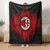 AC Milan Print Flannel Blanket High Quality Warm Comfortable Cover for All Seasons Perfect for Gifts Home Decor
