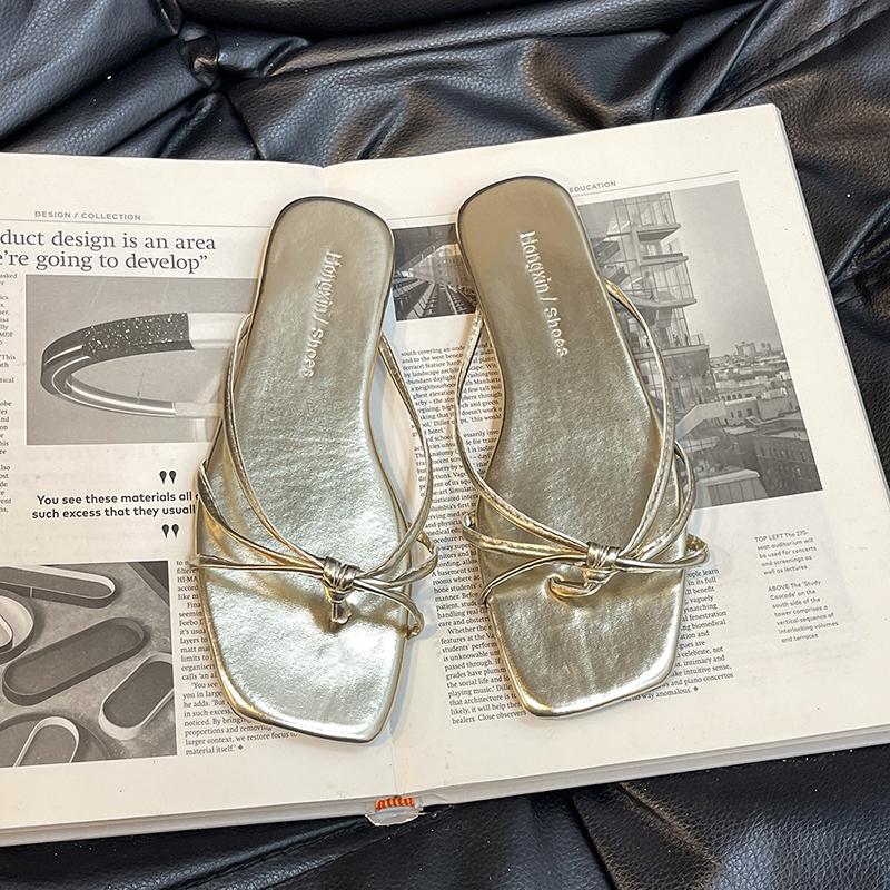 Summer Beach Flip Flop Women's Flats Slippers Comfort Slip On Slides Casual Dress Street Style Shoes