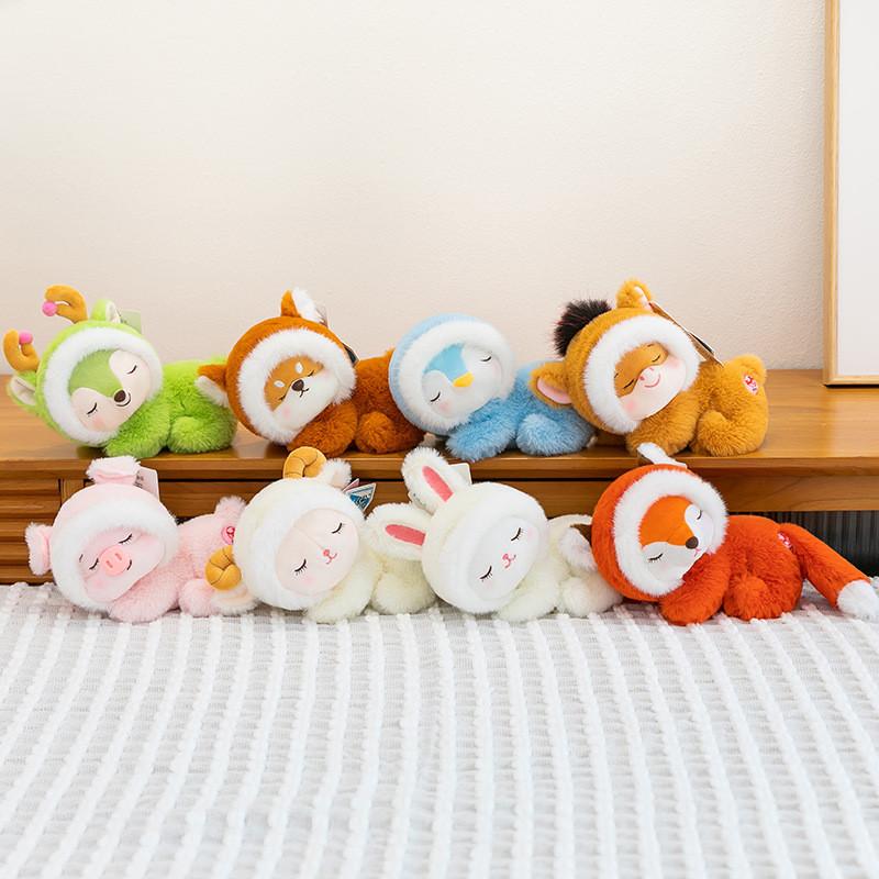 Sheep Horses Rabbit Deer Pig Plush Desktop Companion Toy With Soft 7d Cotton For Kids And Adults