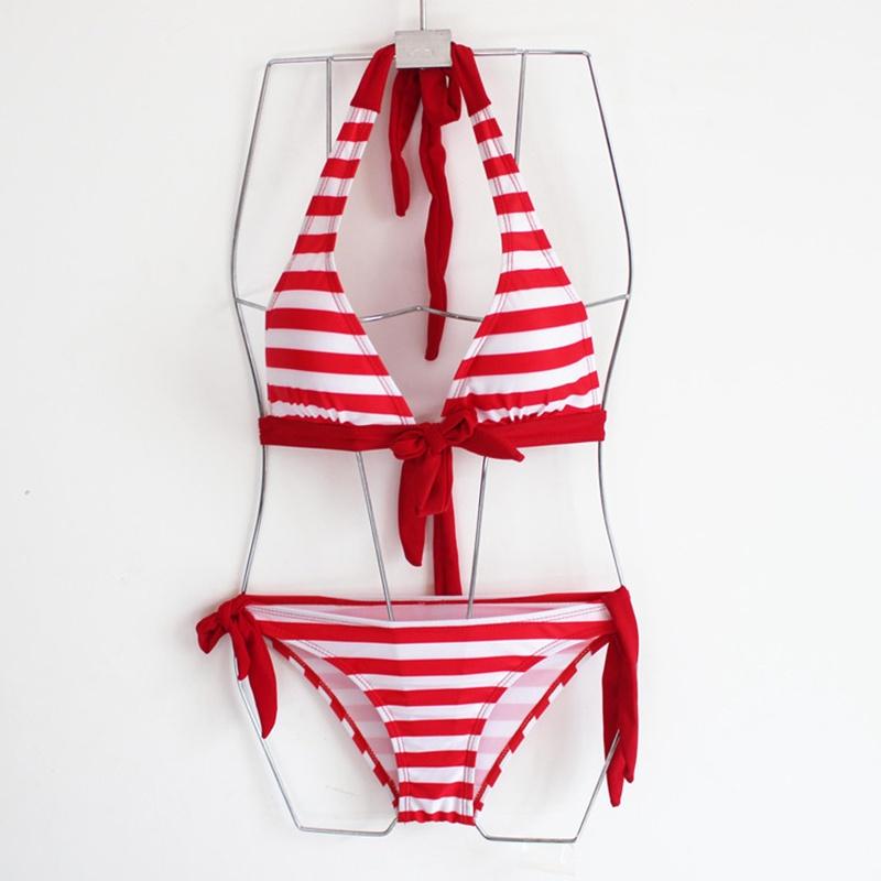 Stylish Striped Women Swimsuit Sexy Bikini Set Perfect For Summer Adventures