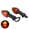 2pcs Turn Signal Light Flasher Indicator Blinker Motorcycle Accessories Replacement for SuzukiYellow