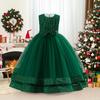 European & American Christmas Girl's Sequin Mesh Princess Dress - Long Evening & Birthday Gown