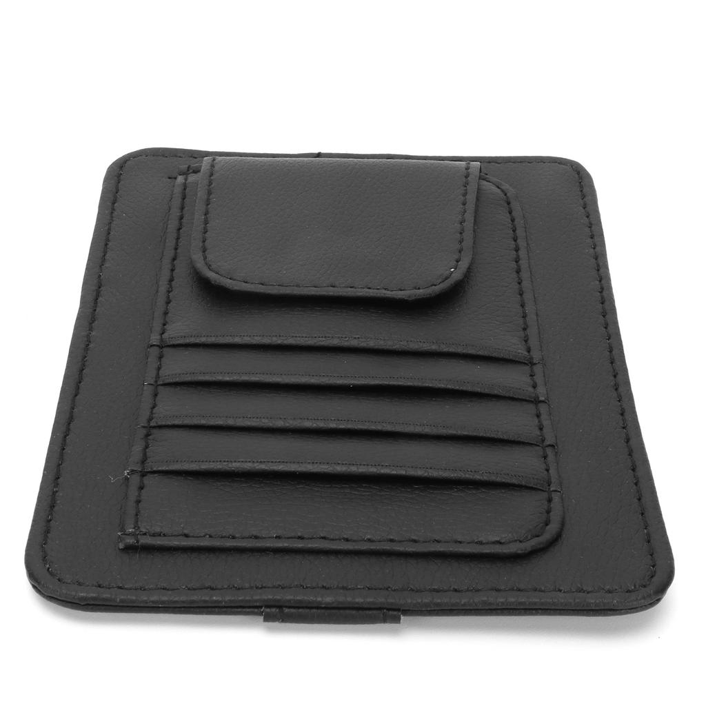 Auto Sonnenblenden Organizer Halter Multifunktionale Universelle Brillen Karten Aufbewahrungstasche Schwarz