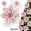 14cm Gold Glitter 3D Flower DIY Powder for Christmas Tree, Wreath, and Outfit Accessories
