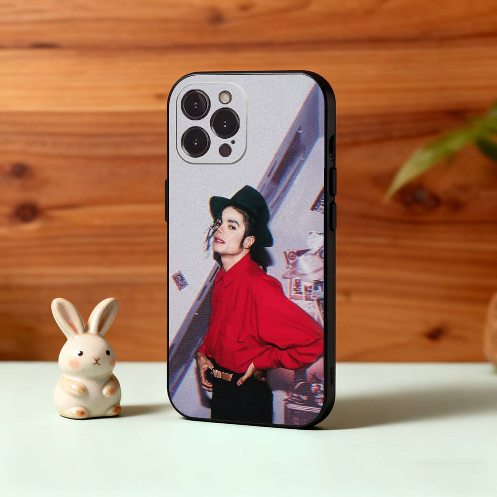 

1-1 шт. Чехол для телефона S-Singer Michael Jackson Для iPhone17,16,15,14,13,12,Plus,Pro Max, 5G Другие Мягкий Черный Чехол iPhone14ProMax
