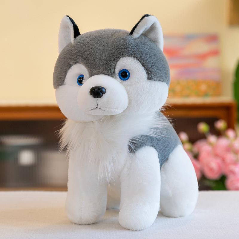 Toy Plush Husky Cartoon Stuffed Animal Doll Sleep Decoration Kids Gift Birthday
