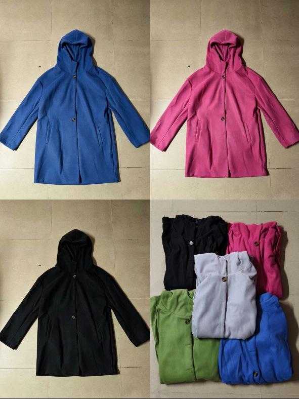 Women's Mid-Length Hooded Autumn Coat - Single-Breasted, Multi-Color & Multi-Size Casual Style (2026)