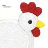 Heat Insulation Coaster Cute Chicken Coaster, 3D Printed Reusable Drink Animal Table Protection Mat for Home Office Use Decorative Countertop