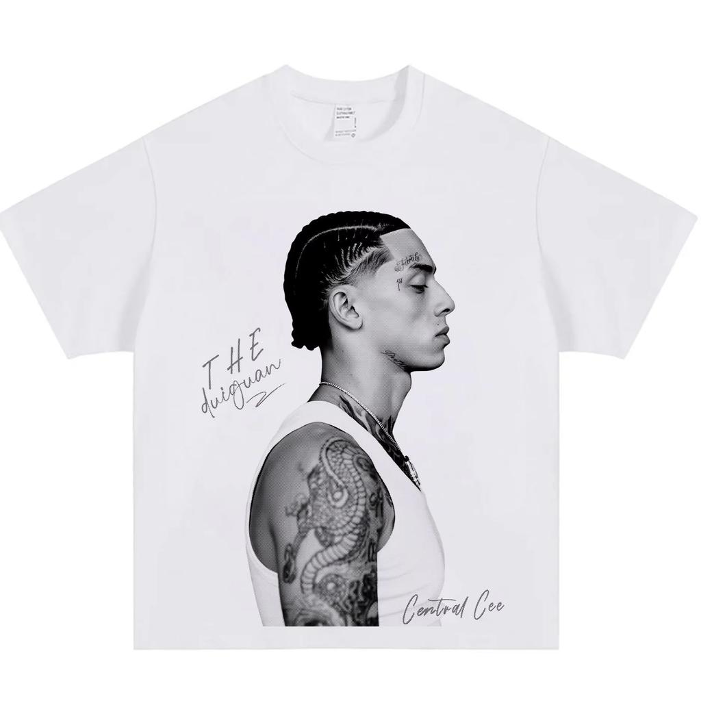 2026 New Central Cee Graphic TShirt Unisexs Clothing Minimalist Vibe Tee Hip Hop Artist Fan Merch Breathable Casual Summer Top