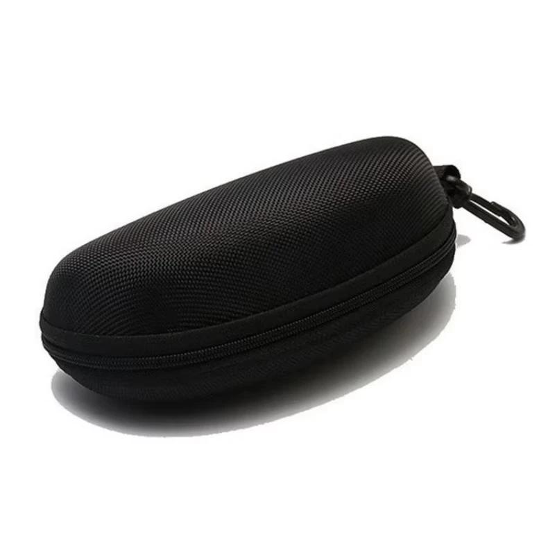 Portable EVA Glasses Protector Case - Zipper Closure with Carabiner Hook, Outdoor Torch Storage Box (Flashlight Accessories)